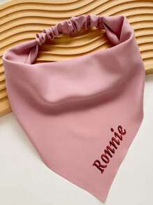 Personalized Plaid Dog And Cat Headscarves With Elasticity - Customizable Pet Scarves, Stylish And Comfortable - Perfect As Dog Gifts. Features Include Plaid Headscarves, Dog Themes, Retro, Casual, Unisex, Old Money Style, Fashionable, Cute, Customizable, Personalized, Unique. Ideal Customized Gifts For Him Or Her, Suitable For Pets And Summer Use.