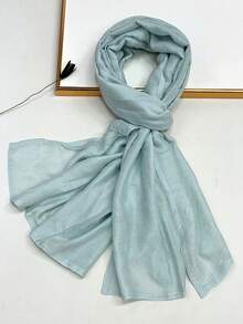 1 szt. Prosta, jednokolorowa, miękka i przyjazna dla skóry chusta na głowę, oddychająca, do codziennego noszenia, elegancka chusta na głowę do sukienki