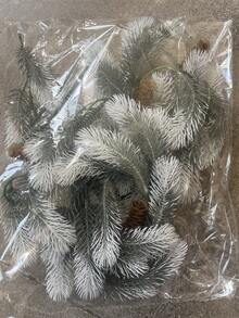 180cm Artificial Pine Tree Christmas Wreath, With Pine Cones, Holiday Home Farmhouse Decor, Faux Green Plants, Pine Needles, Pine Cone Vines, Winter Greenery Wreath, Suitable For Holiday Fireplace Mantel, Fireplace, Table Runner, Center Piece Decor, Realistic Cedar Faux Evergreen, Tabletop Decor, Christmas Decoration, Artificial Plants - Multicolor - View 11