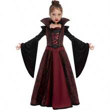 Spooktacular Creations Halloween Royal Vampire Costume Set For Girls Halloween Dress Up Party, Cosplay, Vampire - Themed Party - 白色 - 查看 1
