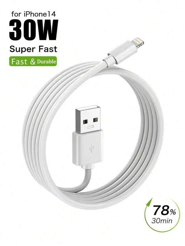 6.6FT/200cm High-Efficiency Data Transfer Fast Charging Cable Compatible With IPhone 14 Pro Max/14 Pro/14 Plus/14/13/12/11/XS/XR/8/7/6/IPad Series Compatible With IPhone 14 Pro Max, 14 Pro, 14 Plus, 13 Pro Max, 13 Pro, 13, 12 Pro, 12, 11, XS, XR, 8 Plus, 8, 7, 6, 5, SE, For IPad Lightning Charger