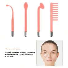 Dispositivo de alta frecuencia para eliminar el acné, Bastón de terapia eléctrica de alta frecuencia portátil, Peine de terapia eléctrica, Dispositivo de terapia eléctrica para todo el Body, Dispositivo de belleza de microfluidica eléctrica - Tipo de Enchufe A USA (110-127V) - Ver 11