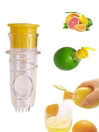 1 件全新带盖柠檬榨汁机，沙拉必备，适合酒店、餐厅和家庭使用，小巧易清洁