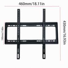 1Set, Fixed Wall Mount TV Bracket, For 26-63" TVs, Slim TV Wall Bracket, For Flat Or Curved TV Monitors Up To 66 LBS
