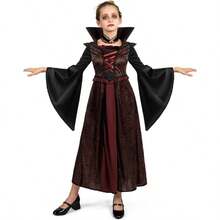 Spooktacular Creations Halloween Royal Vampire Costume Set For Girls Halloween Dress Up Party, Cosplay, Vampire - Themed Party - 白色 - 查看 5