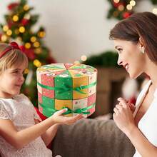 Calendario de Adviento de Navidad, Caja de regalo sorpresa, Caja de embalaje de regalo sorpresa para fiestas, Regalo para sus seres queridos y mejores amigos
