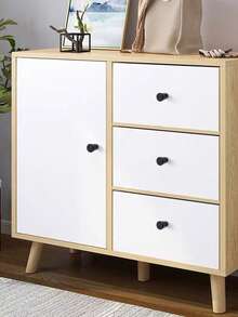 10 قطع مقابض أبواب الخزانة ذات الثقب الواحد، مناسبة للخزائن والدواليب والأدراج والخزائن الجدارية وخزائن الأحذية، مقابض دائرية ذهبية اللون ذات ثقب واحد، مصنوعة من سبيكة الزنك، مع البراغي المرفقة