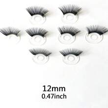 10/20pcs Black False Eyelashes, Suitable For Doll Making, Eye Makeup Accessories, Craft Making, Plastic Crochet False Eyelashes, Applicable For Amigurumi Dolls, Teddy Bears, Animal Making (Excluding Eyes) - Black - View 2
