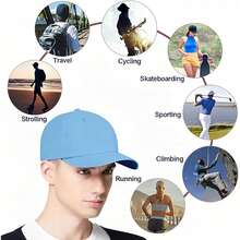Cascos y gorras de fútbol americano - Celeste - Ver 3