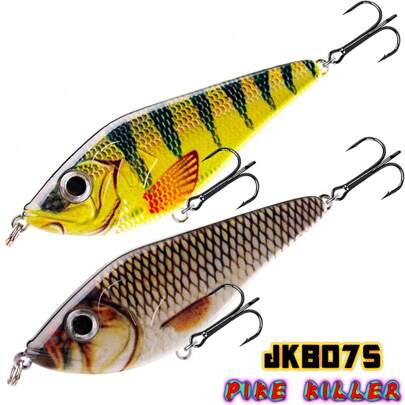 7,5 cm 15 g Glide Jerkbait Långsamt Sjunkande Hårda Konstbeten För Gädda, Muskybeten