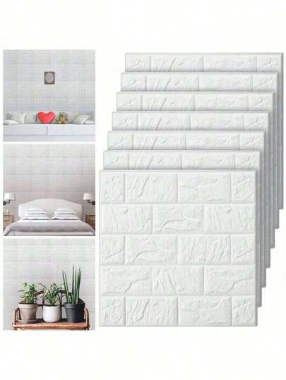 ,Thickened 3D Brick Wand Sticker, Self Adhesive Waterproof Easy Clean, Anti Collision Soundproof, Moderne Living Room Bedroom TV Background Applicable, DIY Renovate Walls, Improve Texture! Birthdays, Anniversaries, Weddings. Back To School Season, Graduation Halloween, National Day Parties, Gatherings, Teacher Wallpaper Paper Stickers Kitchen view 2