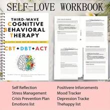 5-In-1 Adult Mental Health Relaxation Notebook: Cognitive Behavioral Therapy, Dialectical Behavior Skills, Grief Coping Exercises, Spiral Bound For Daily Use And Back To School Gifts, Professional Layout Design, Emotional Healing, Structured Exercises, High-Quality Paper, Self-Help Book, Great Gift - Multicolor - View 5
