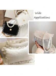 2-10 码缎面欧根纱蕾丝边饰 2 层褶皱荷叶边雪纺丝带 1.57 英寸褶皱边饰面料用于布料缝纫刺绣贴花婚礼工艺品丝带缝纫