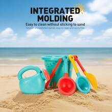 18 Pieces Of Beach Toys, Durable PP Material, Melange, With Bucket & Sand Mold Accessories, Fun Beach Toys, Suitable For Ocean & Beach Accessories, As Halloween & Christmas Gifts - Multicolor - View 6