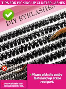 240Pcs Fluffy Lash Clusters 30D/40D/50D/80D Individual Eyelash Thick Cluster Eyelash Extensions D Curl Lashes Clusters Individual Lashes 9-18MM Wispy Cluster Lashes Lash Clusters,Eye Lash Clusters,Individual Eyelashes,Lashes,Fake Lashes - D - View 6