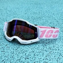 High Quality 100 Motocross Goggles ATV Protection Cycling Racing Motorcycle Glasses MTB Mask Sunglasses Windproof Skiing Goggles - PK-Hồng - Xem 9