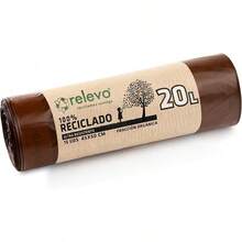 Relevo 100%  Bin Liners, Heavy Duty 30 L, 45 Bin Bags With Drawstrings - C - 20 L - View 13