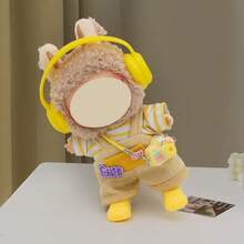 (Clothes Only) 17cm Labubu Cute Resin Doll Clothes Set, 1st/2nd/3rd Generation Doll Outfit, Sitting Party Accessories For Labubu