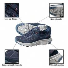 Skechers 運動鞋女鞋輕量緩震戶外健行鞋180147 - 海軍藍色/珊瑚色 - 查看 6