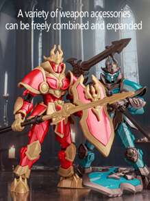 13 Movable Joints Arthur King Lich King Knight Robot Action Figure Assembling Toy Model, Gift For Boys