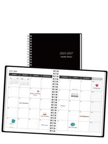 2026-2027年日历笔记本，三年简易螺旋装订月度计划本，大方格，适用于日程安排、目标规划、笔记和提醒，非常适合办公室、家庭、返校季、教师节礼物、2026年新年礼物