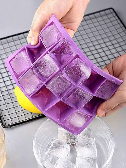 15/24 Grid Silicone Ice Cube Mold, Flexible And Reusable, Suitable For Refrigerators, Beverages, Chocolates, Juices, Easy To Release Square Ice Cube Making Machines, Homemade Cocktails And Beverages, Essential For Holidays, Christmas Decorations, Gifts