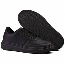 Men's Casual Sneaker Sport Thin, Light And Comfortable, Everyday - 黑銀 - 查看 4