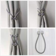 2 Curtain Hooks, Braided Cord Curtain Clasps For Fixing Curtains, Simple And Elegant Home Decor - Multicolor - View 5