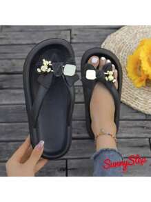 女士人字拖 - 卡其色 - 查看 2