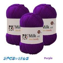 150g (Contains 3pcs) Soft Medium Thick Yarn For Handmade Knitting DIY Crafts, Handmade Gifts, Sweaters, Hats, Scarves - Multicolor - View 39