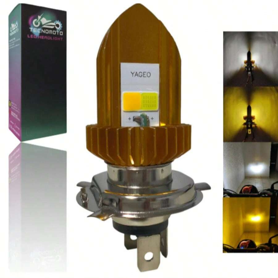 Tecnomoto Foco Led H4 Faro Delantero 12w 1200lm Dt Ft 250z Dm250 Navi - Versión básica - Ver 1