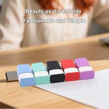 Sello de firma manuscrita personalizada: Sello de nombre con presión automática personalizado con tinta incorporada, que puede estampar sin problemas en varios materiales y superficies - GT0513 - Ver 7