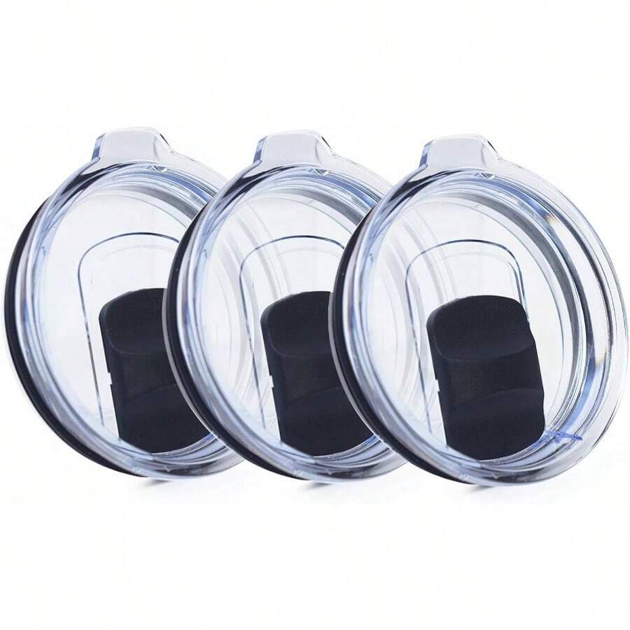 6 Pack 20 Oz Tumbler Lid, Magnetic Slider Replacement Lids For 20 Oz Tumbler, 10/24 Oz Mug And 10 Oz Lowball, Spill Proof Cup Lids Covers Compatible For Ozark Trail, Old Style Rtic, - 3 包 + 20 盎司 - 查看 1