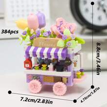 Bộ khối xây dựng Commercial Street Series, Trang trí, Bộ khối xây dựng dành cho người lớn, Khối xây dựng cảnh đường phố thành phố, Đồ chơi kiến trúc MOC mô hình khối xây dựng mini DIY, Bao gồm cửa hàng kem, quán cà phê, studio chụp ảnh, cửa hàng hoa, cửa hàng burger, cửa hàng gà rán, cửa hàng trà sữa, cửa hàng bánh ngọt, Đồ chơi trang trí nhà sáng tạo DIY, Đồ chơi trang trí phòng, Đồ chơi giáo dục DIY, Quà tặng cho lễ Phục sinh, sinh nhật, Giáng sinh - Nhiều bộ khối xây dựng cảnh đường phố - Xem 15
