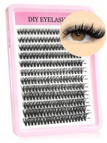 240Pcs Fluffy Lash Clusters 30D/40D/50D/80D Individual Eyelash Thick Cluster Eyelash Extensions D Curl Lashes Clusters Individual Lashes 9-18MM Wispy Cluster Lashes Lash Clusters,Eye Lash Clusters,Individual Eyelashes,Lashes,Fake Lashes - D - View 12