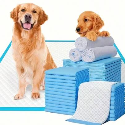 10 stuks/20 stuks/40 stuks/80 stuks grote (23,62*23,62 inch) hondenmatten, trainingsmatten voor puppy's, superabsorberend en lekvrij, wegwerpmatten voor huisdieren in maat L voor honden en puppy's