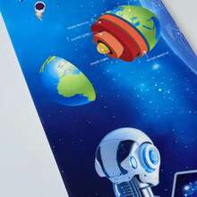 1 Set Erdkruste, Mantel, Kern Schichten Tisch Curling Spiel Set - Wissenschaftliche Popularisierung Bildungs- und Spaßspiel für Familien & Kinder ab 6 Jahren - Ideal als Weihnachts-, Halloween- oder Spielgeschenk