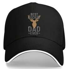 Best Buckin' Dad Ever With Glittering Deer Silhouette Hats Baseball Cap