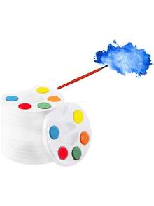 1/3 件迷你水彩颜料套装调色板，5 色迷你颜料套装（含画笔），艺术派对礼品，派对礼品，礼品袋，用于艺术用品、生日派对、活动和聚会 - 彩色 - 查看 6