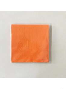 20 PIEZAS/Paquete Servilletas desechables naranja Suministros para fiestas