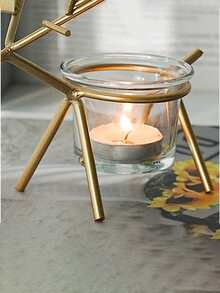 Portavelas navideño, Portavelas de ciervo decorativo, Portavelas de ciervo de arte de hierro creativo (vela no incluida), Decoración de mesa para fiesta de Navidad, Regalo para familia y amigos, Decoración de habitación, Decoración del hogar Decoraciones navideñas, Regalos de Navidad