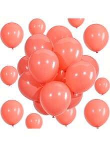 35/60 Stücke 10 Zoll/5 Zoll gemischte korallrote Latex-Luftballons, geeignet für Gender-Reveal-Party, Junggesellenabschied/-innenabschied, Feier, Baby-Shower, Abschlussfeier, Jahrestag, Unabhängigkeitstag-Party, Bridal-Shower, Weihnachten, Valentinstag, Muttertag, Feiertags-Party, Ramadan, Eid, Karneval, Halloween, Weihnachtsdekoration - Verschiedenfarbig - Übersicht 1