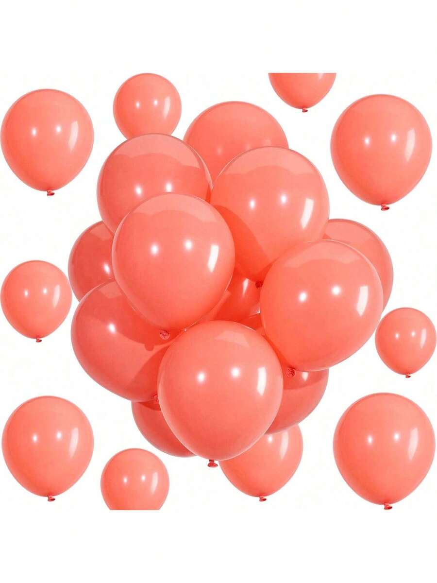 35/60 Stücke 10 Zoll/5 Zoll gemischte korallrote Latex-Luftballons, geeignet für Gender-Reveal-Party, Junggesellenabschied/-innenabschied, Feier, Baby-Shower, Abschlussfeier, Jahrestag, Unabhängigkeitstag-Party, Bridal-Shower, Weihnachten, Valentinstag, Muttertag, Feiertags-Party, Ramadan, Eid, Karneval, Halloween, Weihnachtsdekoration - Verschiedenfarbig - Übersicht 1