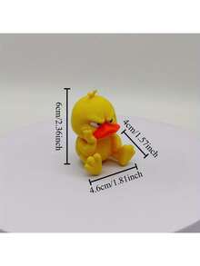 1pc 3D Printed Angry Duck Statue - Funny Duck Sculpture, Can Be Placed On Shelf Or Desk - Duck Desktop Decor - Perfect Cute Gift For Duck Lovers And Animal Decor Enthusiasts - Multicolor - View 13