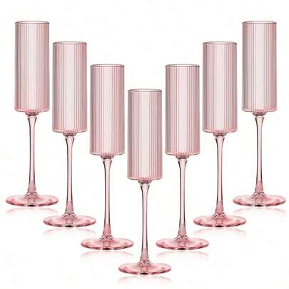 5.5盎司不易碎塑料香槟杯，可重复使用，现代优雅，适合婚礼、周年纪念、圣诞节、生日、情人节礼物、户外露营、父亲节礼物