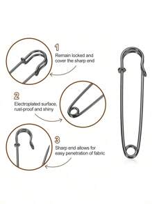 4/5/8/10/12/20Pcs7.5cm Large Pin For Clothes Leather Canvas Blankets Crafts Skirts Kilts