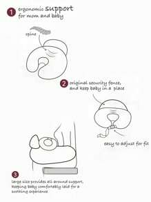 1个大号婴儿哺乳枕，多功能孕妇哺乳枕，防吐奶新生儿枕，柔软舒适，升级版舒适哺乳枕，新生儿必备，男女宝宝皆宜，四季皆宜的完美礼物 - 羽毛款 - 查看 3