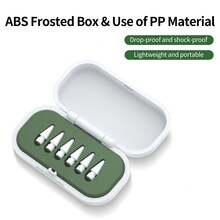 Caja de almacenamiento de puntas de lápiz capacitivo compatible con Apple Pencil 1/2, caja de repuesto de puntas de lápiz, accesorios (puntas de lápiz no incluidas) compatibles con juegos de puntas de lápiz capacitivo de 1ra y 2da generación