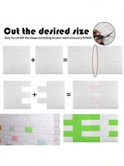 ,Thickened 3D Brick Wand Sticker, Self Adhesive Waterproof Easy Clean, Anti Collision Soundproof, Moderne Living Room Bedroom TV Background Applicable, DIY Renovate Walls, Improve Texture! Birthdays, Anniversaries, Weddings. Back To School Season, Graduation Halloween, National Day Parties, Gatherings, Teacher Wallpaper Paper Stickers Kitchen view 4