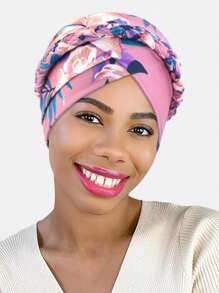 1pc Women's Handmade Braided Headscarf, African Print Head Wrap, Hair Care Cap For Daily Use